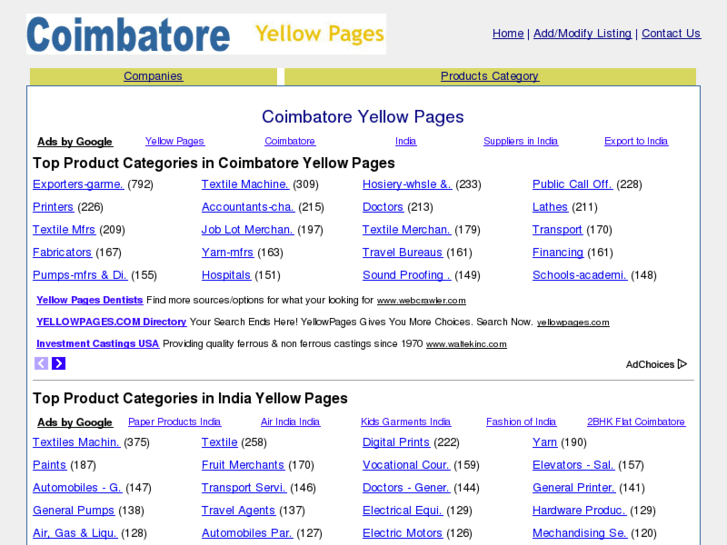 www.coimbatore-yellowpages.net