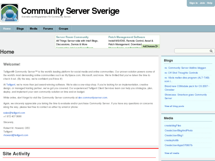 www.communityserver.se