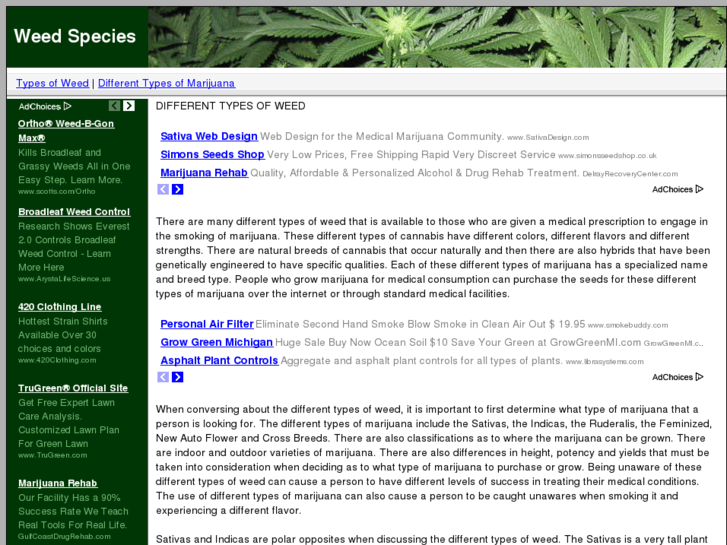 www.differenttypesofweed.com
