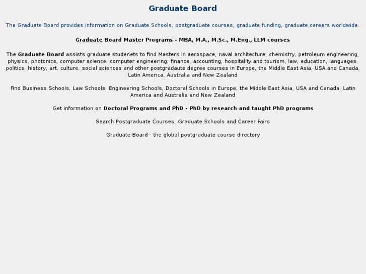 www.graduateboard.com