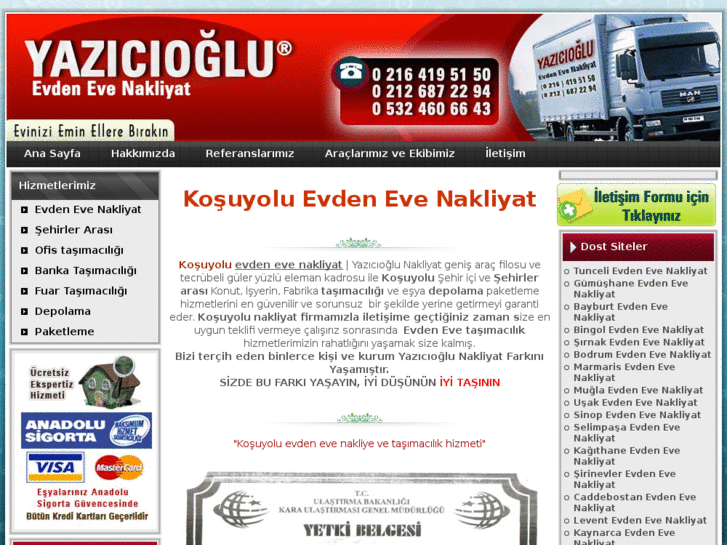 www.kosuyoluevdenevenakliyat.com