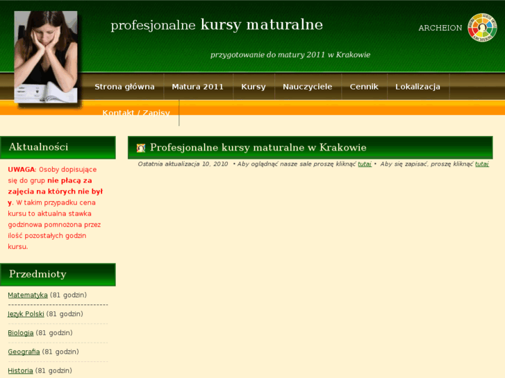 www.kursymaturalne.krakow.pl