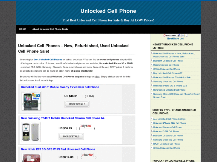 www.unlockedcellphonesale.com