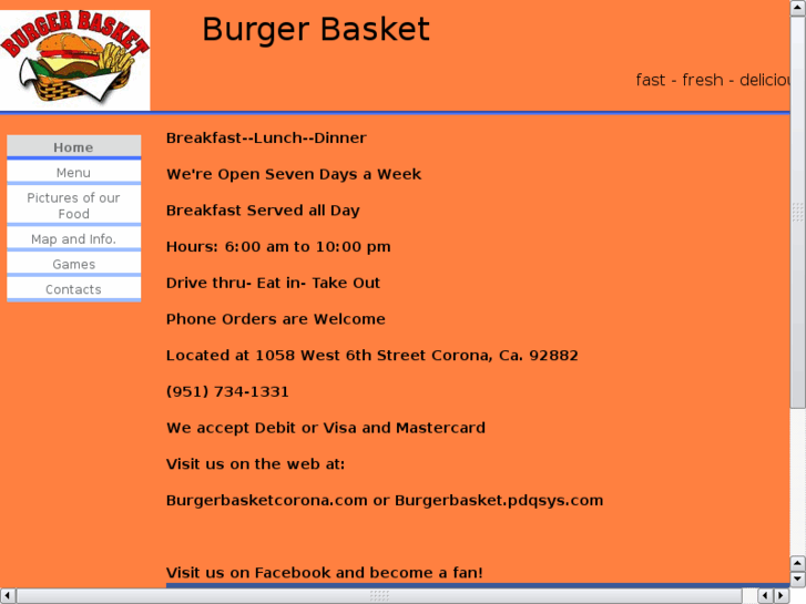 www.burgerbasketcorona.com