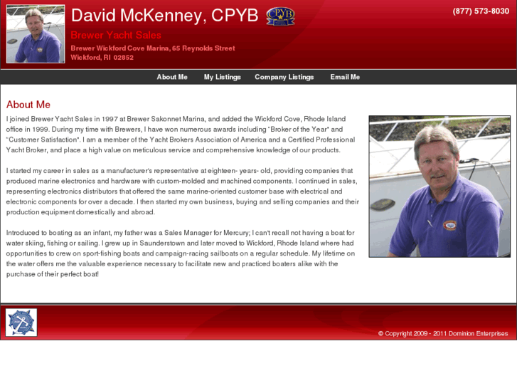 www.davidmckenneyyachtbroker.com