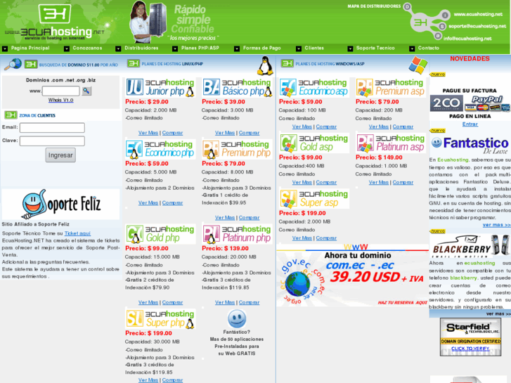 www.ecuahosting.net