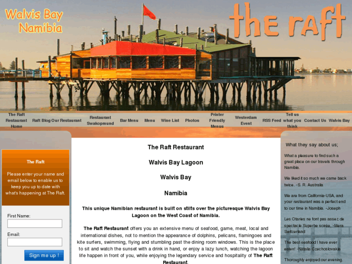 www.theraftrestaurant.com