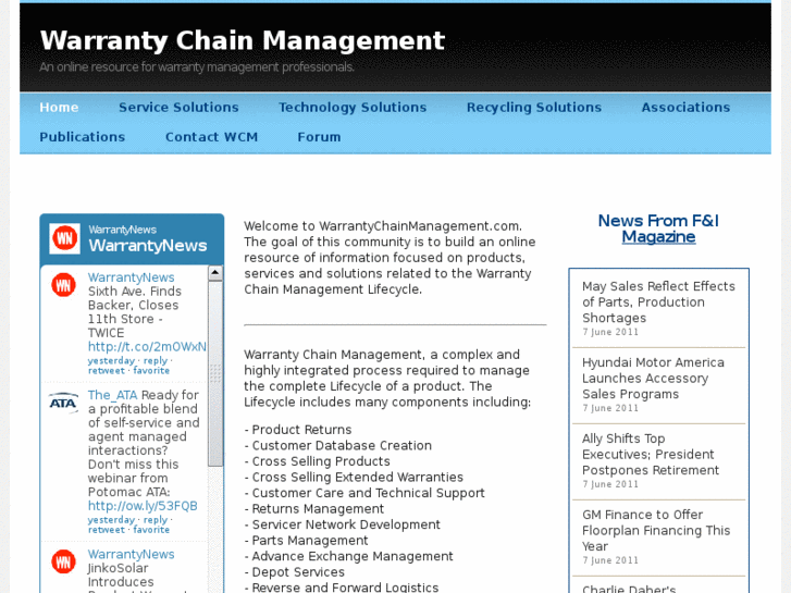 www.warrantychainmanagement.com