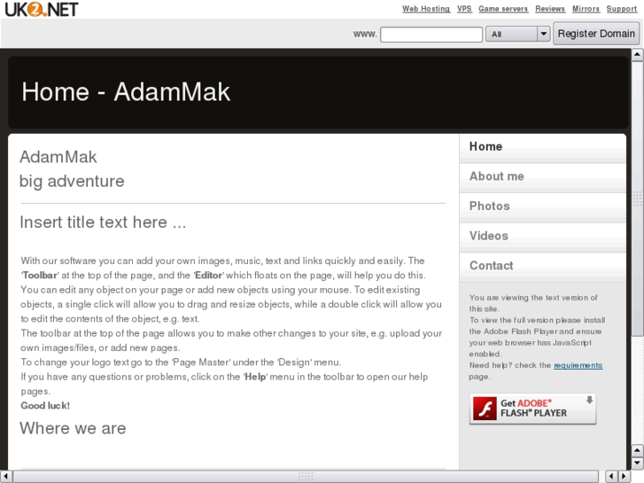 www.adammakepeace.com