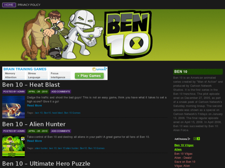 www.ben10onlinegames.info