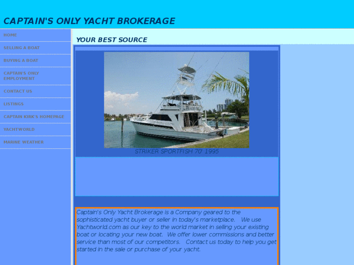 www.captainsonlyyachtbrokerage.com