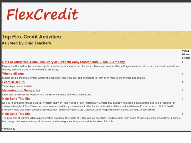 www.flexcredits.org