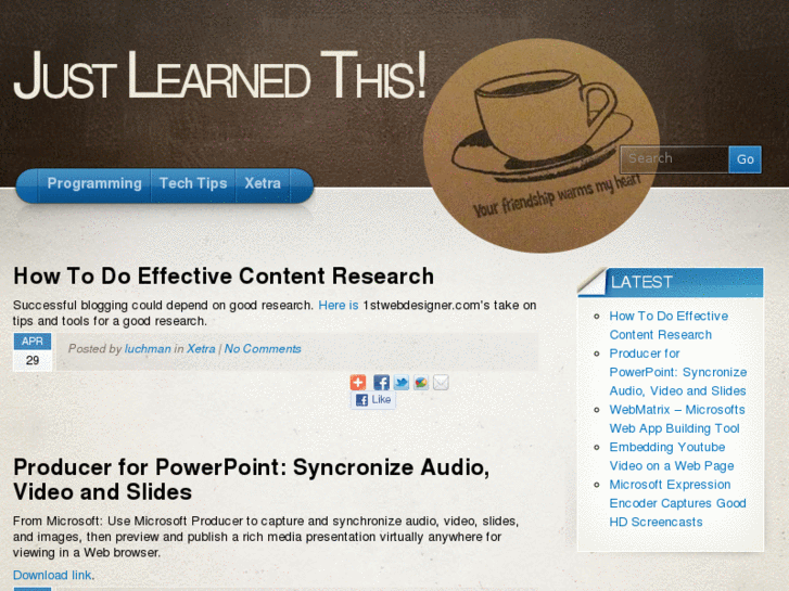 www.justlearnedthis.net