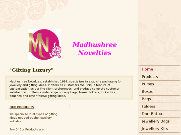 www.madhushreenovelties.com