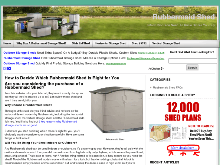 www.rubbermaidshedinfo.com