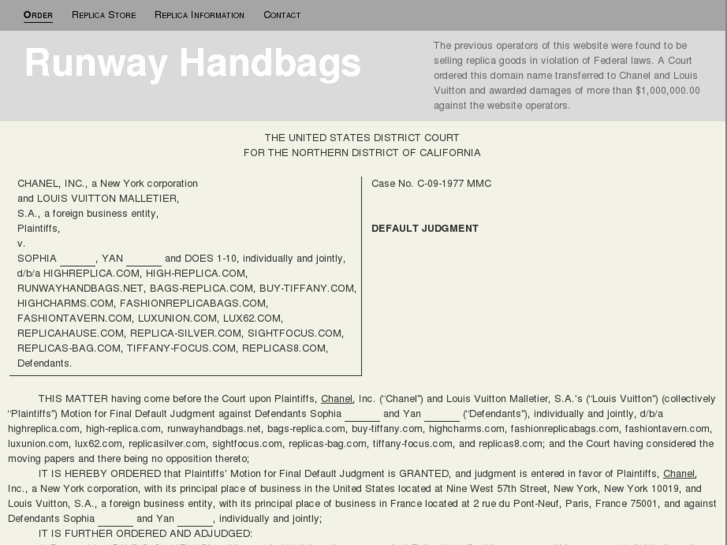 www.runwayhandbags.net