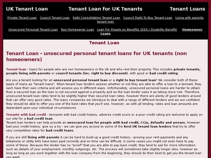 www.tenant-loan-company.co.uk