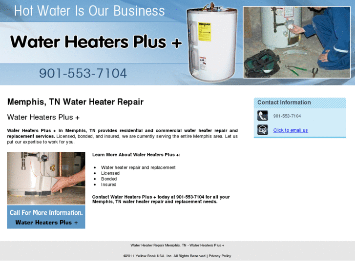 www.waterheatersplusmemphis.com