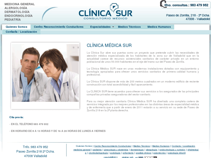 www.clinicasur.es