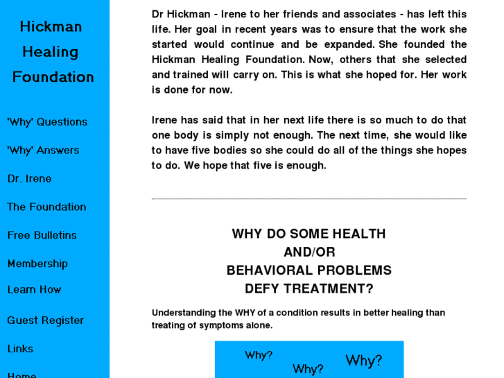 www.hickman-healing-foundation.org