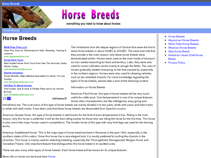 www.horsebreeds.org