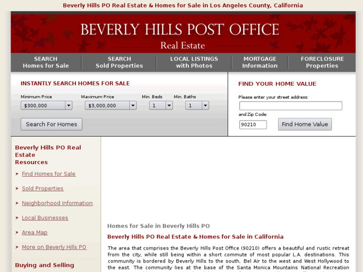 www.beverly-hills-post-office-homes-for-sale.com