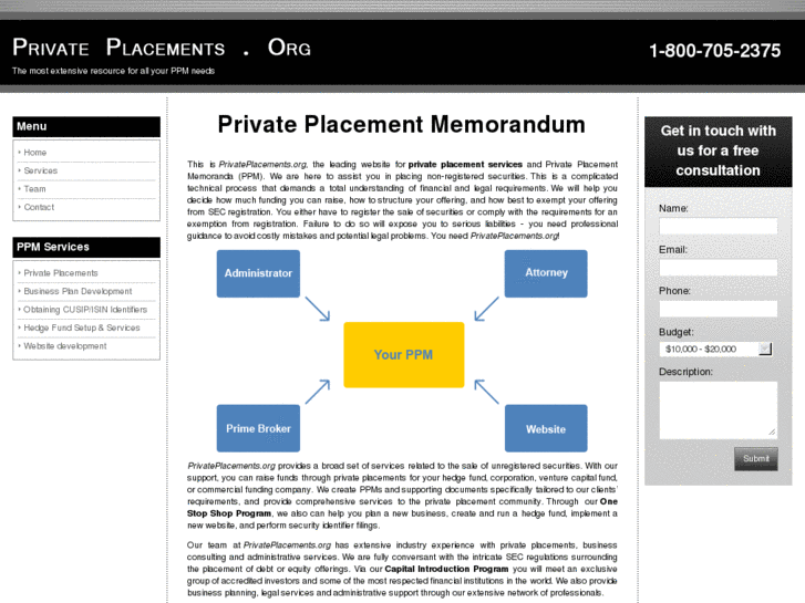 www.privateplacements.org