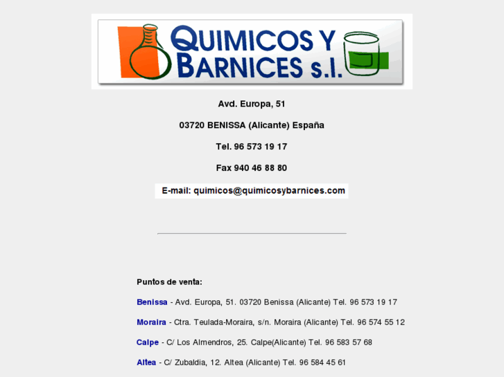 www.quimicosybarnices.com