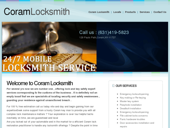 www.thecoramlocksmith.com