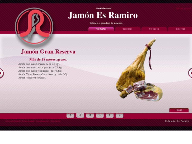 www.jamonesramiro.es