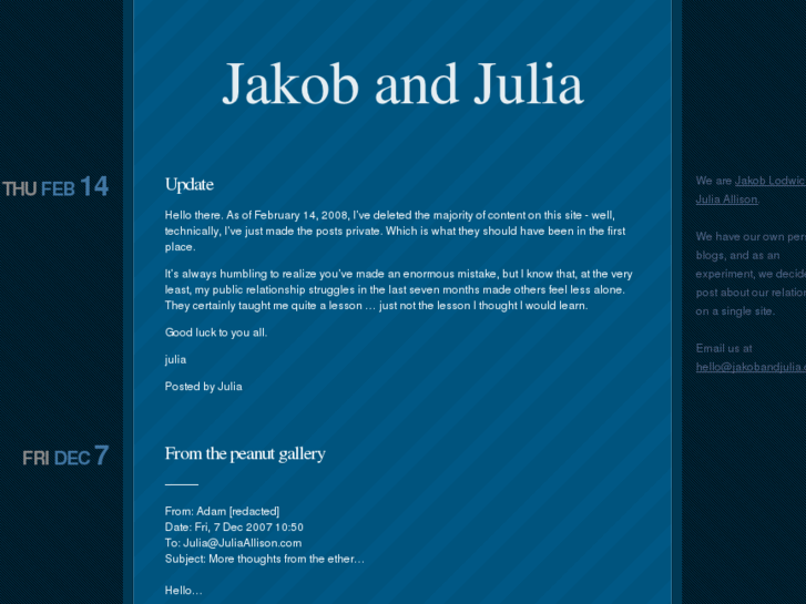 www.jakobandjulia.com