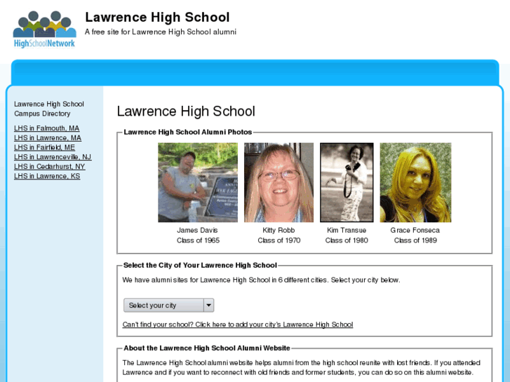www.lawrencehighschoolalumni.com