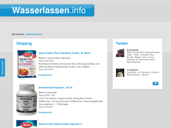 www.wasserlassen.info