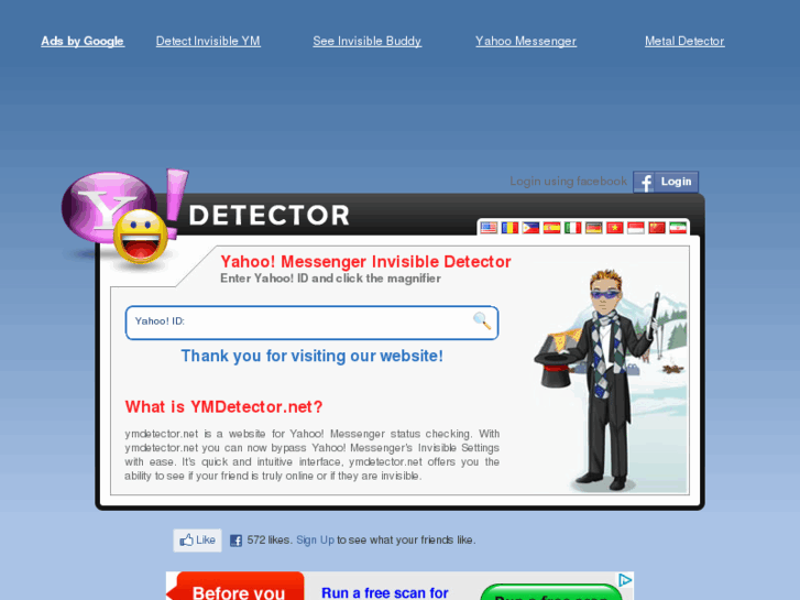 www.ymdetector.net