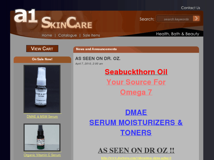 www.a1skincarestore.com