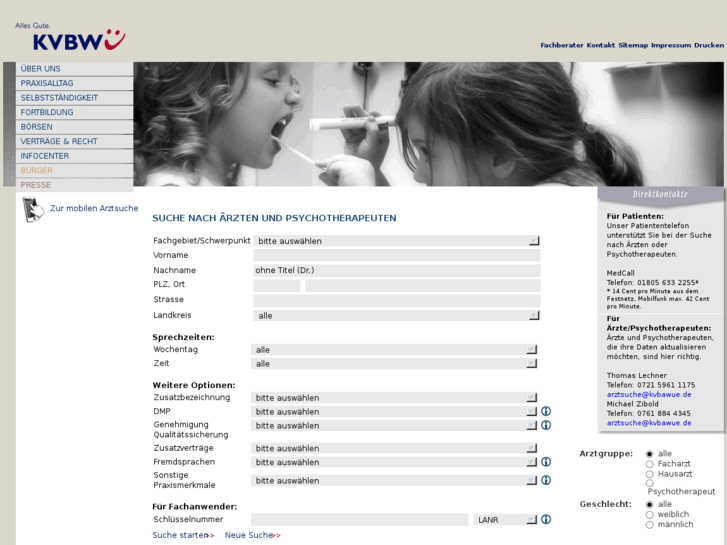 www.arztsuche-bw.de