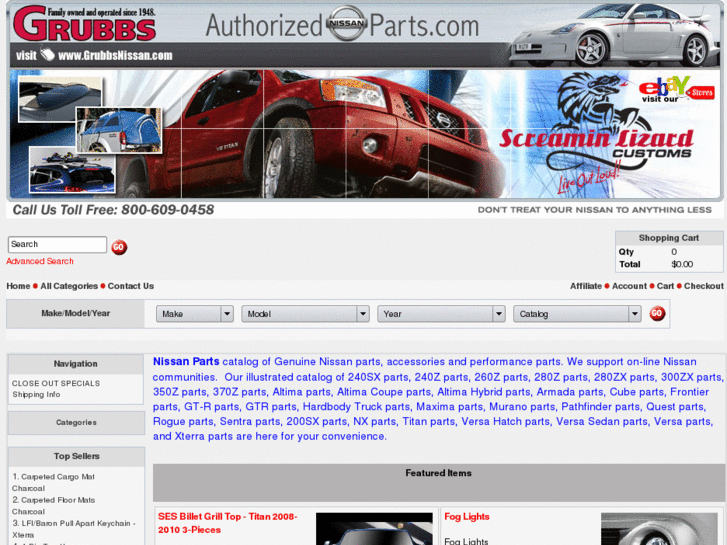 www.authorizednissanparts.com