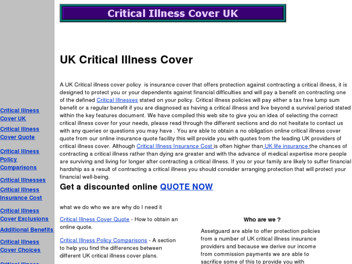 www.criticalillnesscover.biz