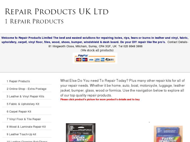 www.repairproducts.co.uk