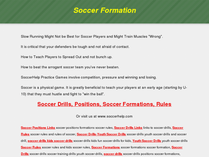 www.soccerformation.org