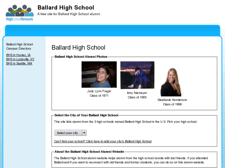 www.ballardhighschoolalumni.com