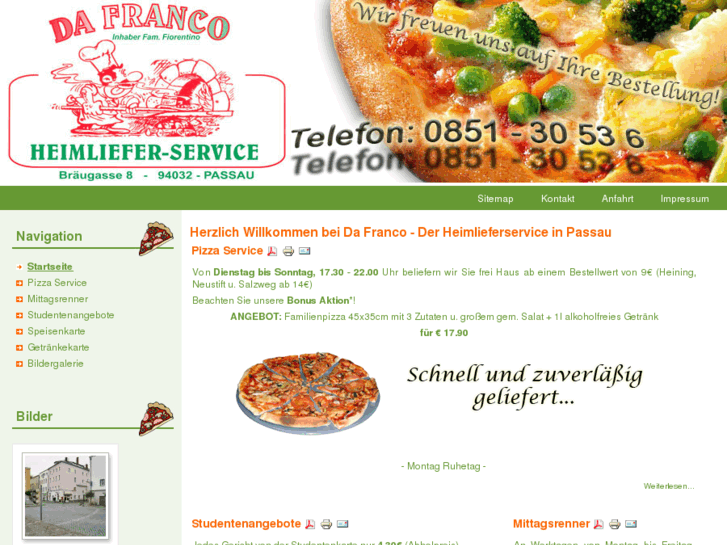 www.pizzeria-dafranco.net