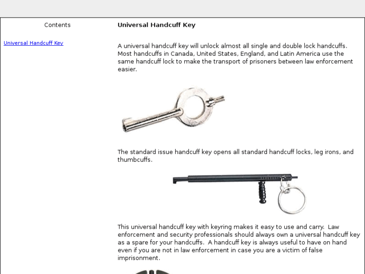 www.handcuffkey.net