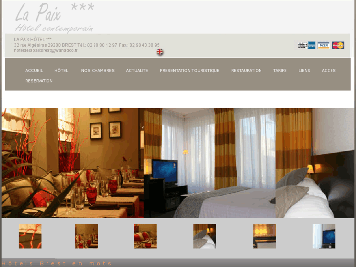 www.hoteldelapaix-brest.com