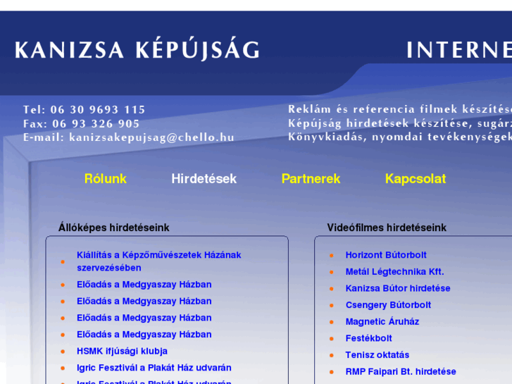 www.kanizsakepujsag.hu