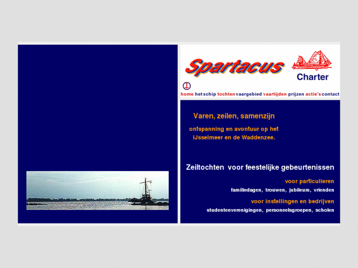 www.spartacuscharter.nl