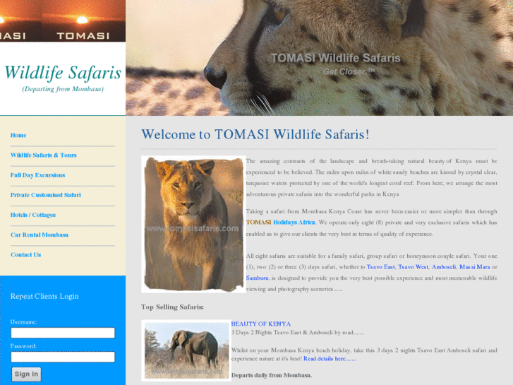 www.tomasisafaris.com