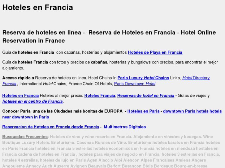 www.hotelesfrancia.com.ar