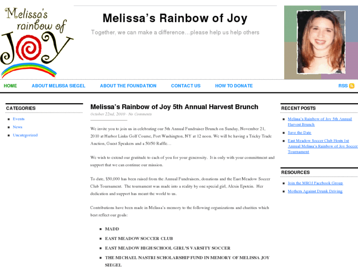 www.melissasrainbowofjoy.org