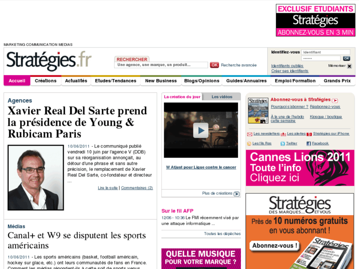 www.strategies.fr
